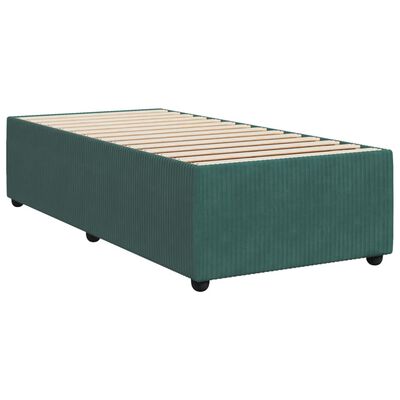 vidaXL Estructura de cama sin colchón terciopelo verde oscuro 80x200cm