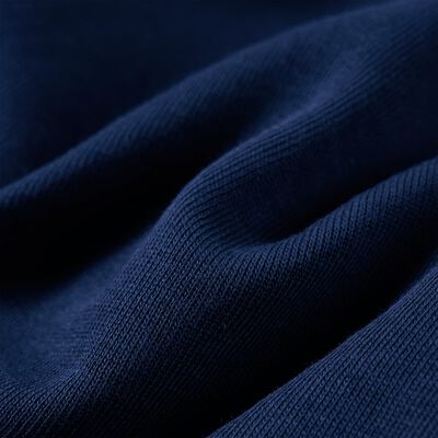 Sudadera infantil con capucha azul marino 140