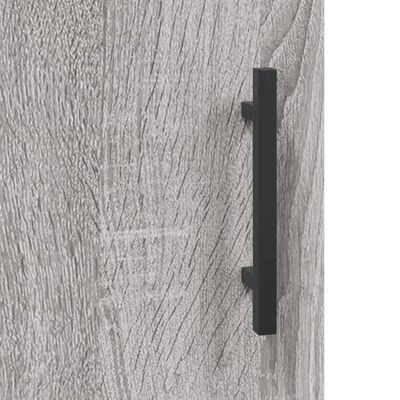 vidaXL Aparador alto madera contrachapada gris Sonoma 34,5x34x180 cm