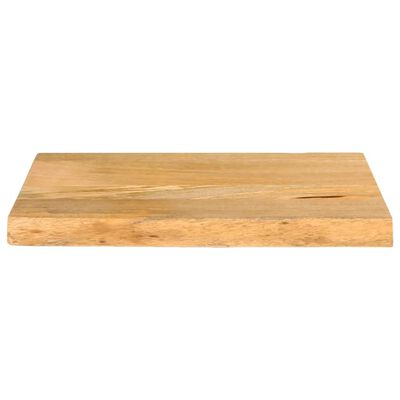 vidaXL Tablero de mesa borde natural madera maciza mango 60x40x3,8 cm