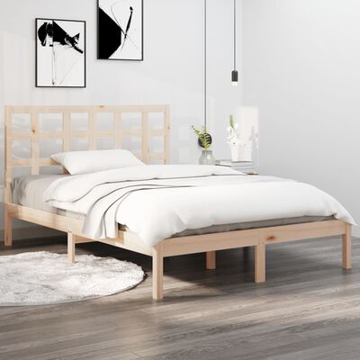 vidaXL Estructura de cama madera maciza de pino 120x200 cm