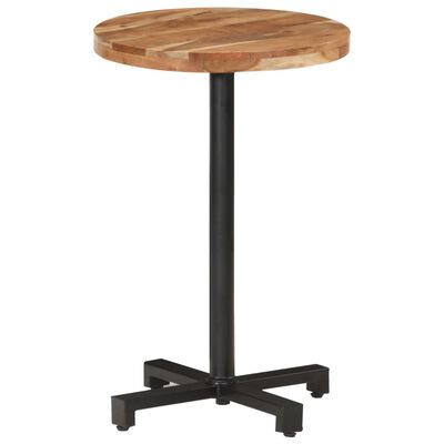 vidaXL Mesa de bistró redonda madera maciza de mango Ø50x75 cm