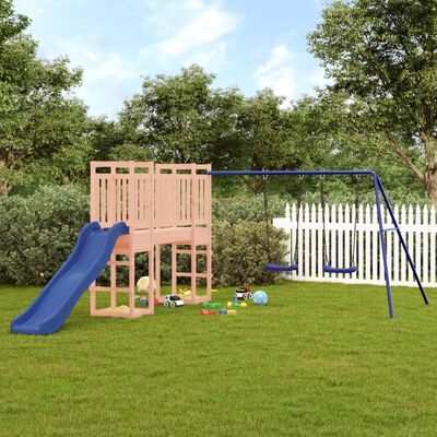 vidaXL Parque infantil de exterior madera maciza Douglas