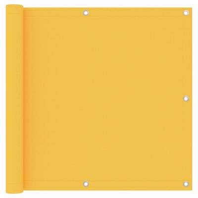 vidaXL Toldo para balcón tela oxford amarillo 90x300 cm
