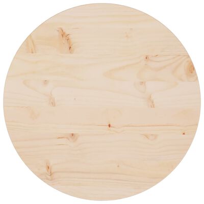 vidaXL Superficie de mesa madera maciza de pino Ø50x2,5 cm