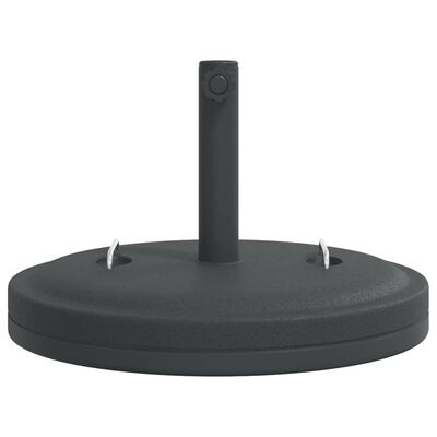 vidaXL Base de sombrilla redonda con asas para palo Ø38/48 mm 25 kg