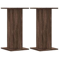 vidaXL Soportes altavoces 2 uds madera marrón roble 30x30x60 cm