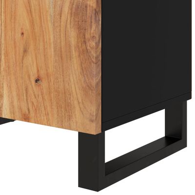 vidaXL Mesita de noche madera acacia madera contrachapada 50x33x60 cm