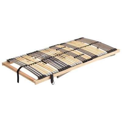 vidaXL Cama somier eléctrico de láminas sin colchón 7 zonas 90x200 cm