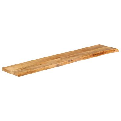 vidaXL Tablero de mesa borde natural madera maciza mango 140x40x3,8 cm