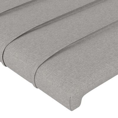 vidaXL Cabecero de tela gris claro 93x16x78/88 cm