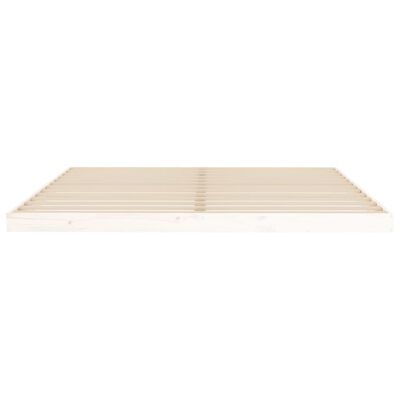 vidaXL Cama sin colchón madera maciza de pino blanca 180x200 cm