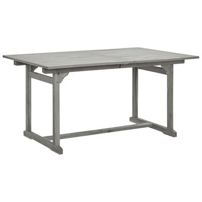 vidaXL Juego de comedor para jardín 7 piezas madera maciza de acacia