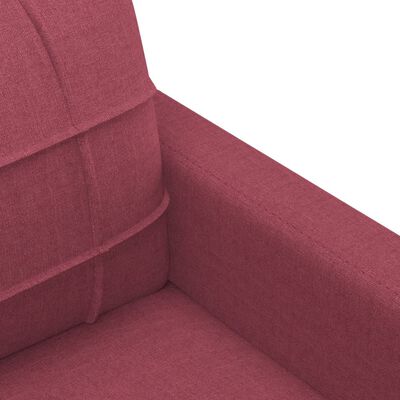 vidaXL Sillón de tela rojo tinto 60 cm