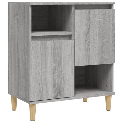 vidaXL Aparador de madera contrachapada gris Sonoma 60x35x70 cm