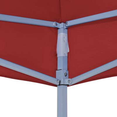 vidaXL Techo de carpa para celebraciones burdeos 4,5x3 m 270 g/m²