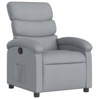 vidaXL Sillón reclinable de tela gris claro