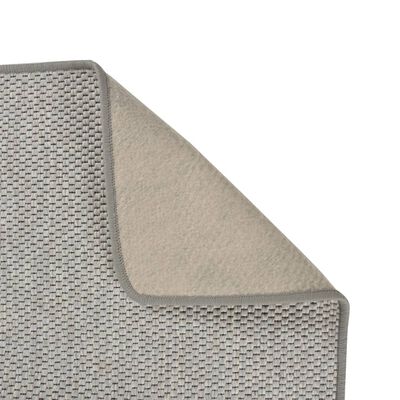 vidaXL Alfombra de pasillo con aspecto de sisal gris taupe 80x400 cm