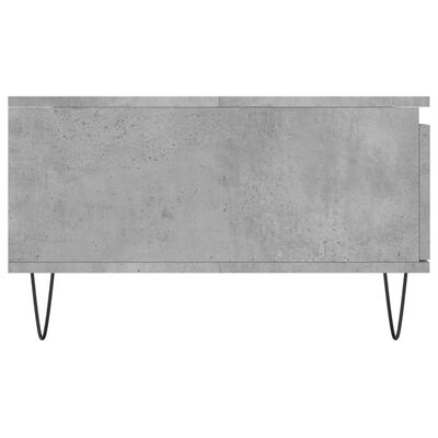 vidaXL Mesa de centro madera de ingeniería gris hormigón 90x60x35 cm