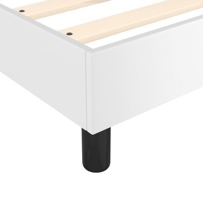 vidaXL Estructura de cama de cuero sintético blanco 180x200 cm