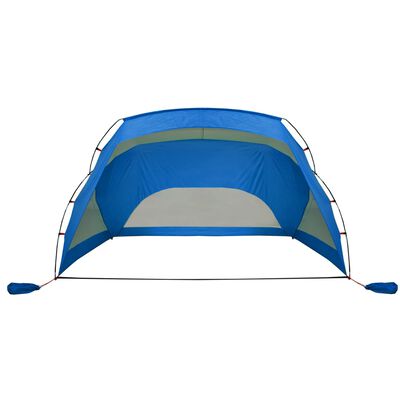 vidaXL Tienda de playa 185T poliéster azul celeste 274x178x170/148 cm