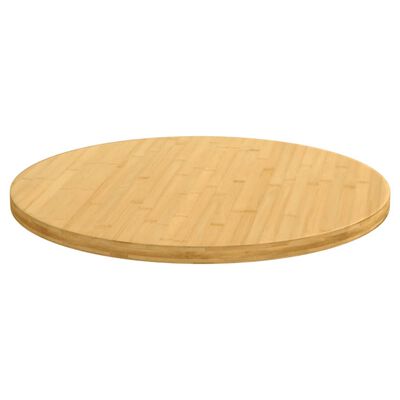 vidaXL Tablero de mesa de bambú Ø80x2,5 cm