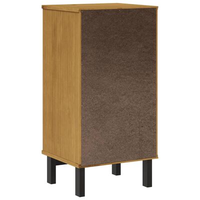 vidaXL Mesita de noche FLAM madera maciza de pino 40x35x80 cm