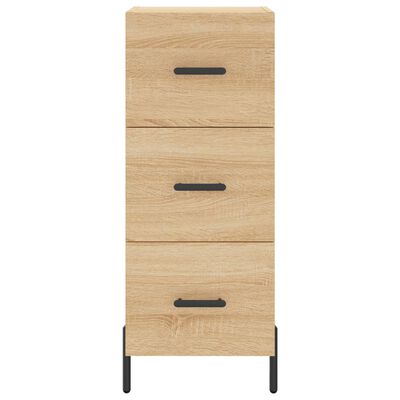 vidaXL Aparador de madera contrachapada roble Sonoma 34,5x34x180 cm