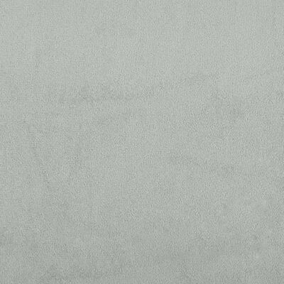vidaXL Sofá cama en forma de L terciopelo gris claro 260x140x70 cm