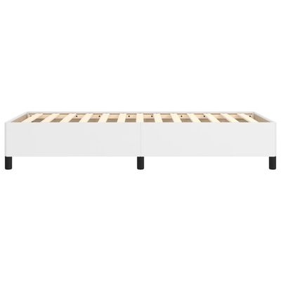 vidaXL Estructura de cama sin colchón cuero sintético blanco 100x200cm