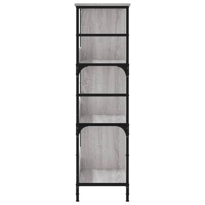 vidaXL Estantería de madera de ingeniería gris Sonoma 78,5x33x117,5 cm