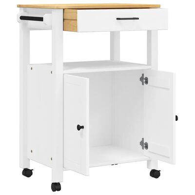 vidaXL Carrito de cocina MONZA madera maciza de pino 60x40x90 cm