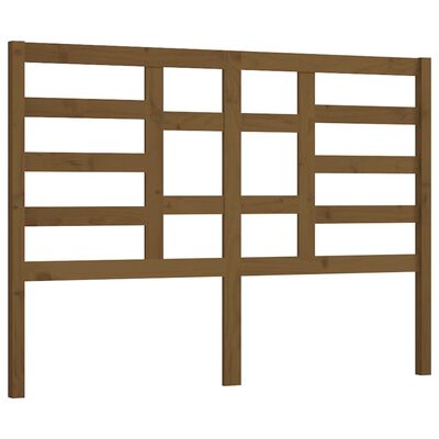 vidaXL Cabecero de cama madera maciza de pino marrón miel 166x4x104 cm