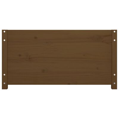 vidaXL Sofá cama madera maciza de pino marrón miel 90x200 cm