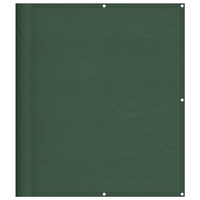 vidaXL Pantalla de balcón 100% poliéster Oxford verde oscuro 120x800cm
