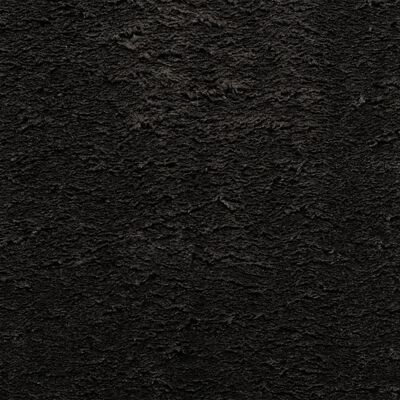 vidaXL Alfombra de pelo corto suave lavable HUARTE negro 120x170 cm