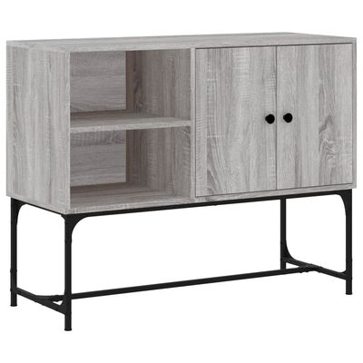 vidaXL Aparador de madera de ingeniería gris Sonoma 100x40x79,5 cm