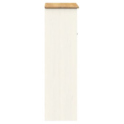 vidaXL Armario superior tocador VIGO madera pino blanco 78x30x100 cm