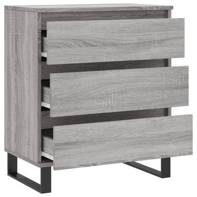 vidaXL Aparador de madera contrachapada gris Sonoma 60x35x70 cm