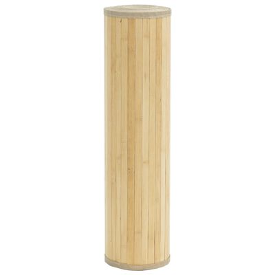 vidaXL Alfombra rectangular bambú color natural claro 80x400 cm