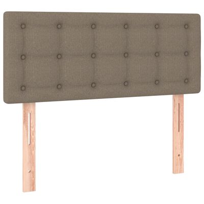 vidaXL Cabecero con LED de tela gris taupe 90x5x78/88 cm