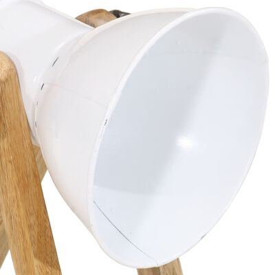 vidaXL Lámpara de escritorio blanca 25 W E27 30x17x40 cm