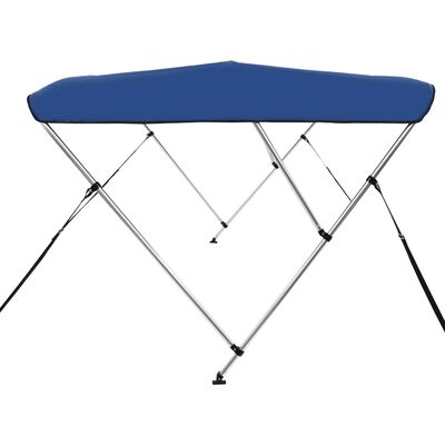 vidaXL Toldo Bimini de 3 arcos azul 183x196x137 cm