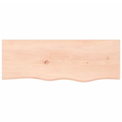 vidaXL Estante de pared madera maciza de roble sin tratar 80x30x2 cm