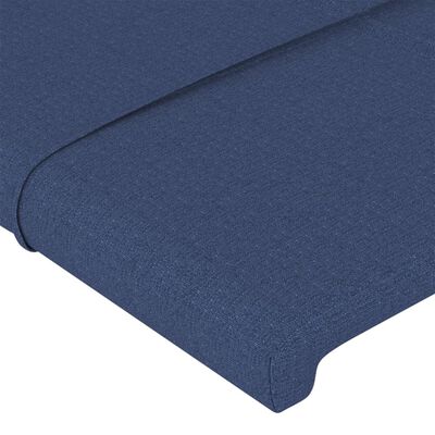 vidaXL Cabecero de tela azul 83x23x78/88 cm