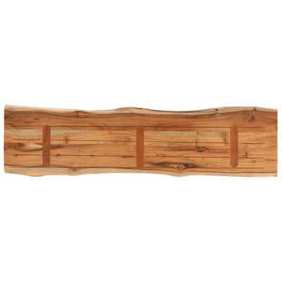 vidaXL Tablero rectangular madera de acacia borde vivo 180x40x2,5 cm