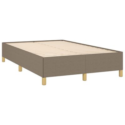 vidaXL Estructura de cama sin colchón tela gris taupe 120x200 cm