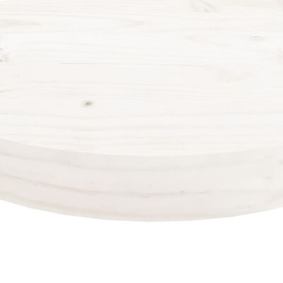 vidaXL Tablero de mesa redondo madera maciza de pino blanco Ø40x3 cm