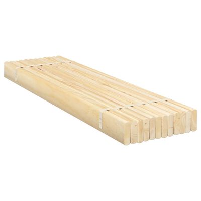 vidaXL Láminas de somier de cama madera maciza de pino 70x200 cm