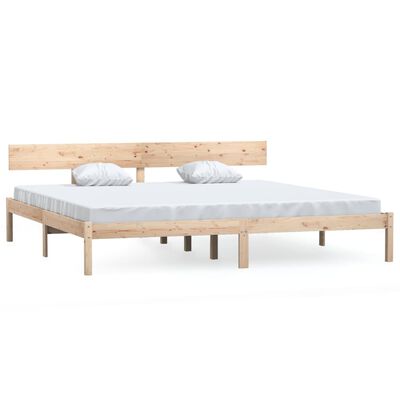 vidaXL Estructura de cama sin colchón madera maciza 200x200 cm